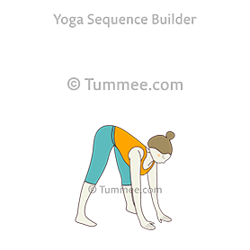 how to do prasarita padottanasana hands on floor tummee com