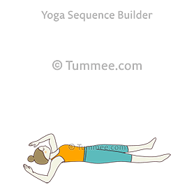 Supine Snow Angel Pose (Savasana Variation Hands Bent On The Side